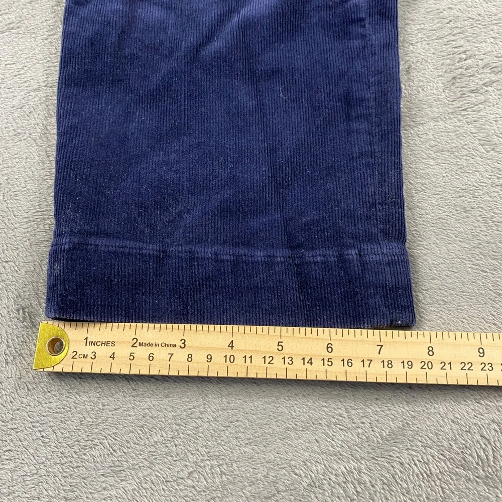 Polo Golf Ralph Lauren Pants Mens 34/30 Navy Blue Corduroy Straight Leg Trousers